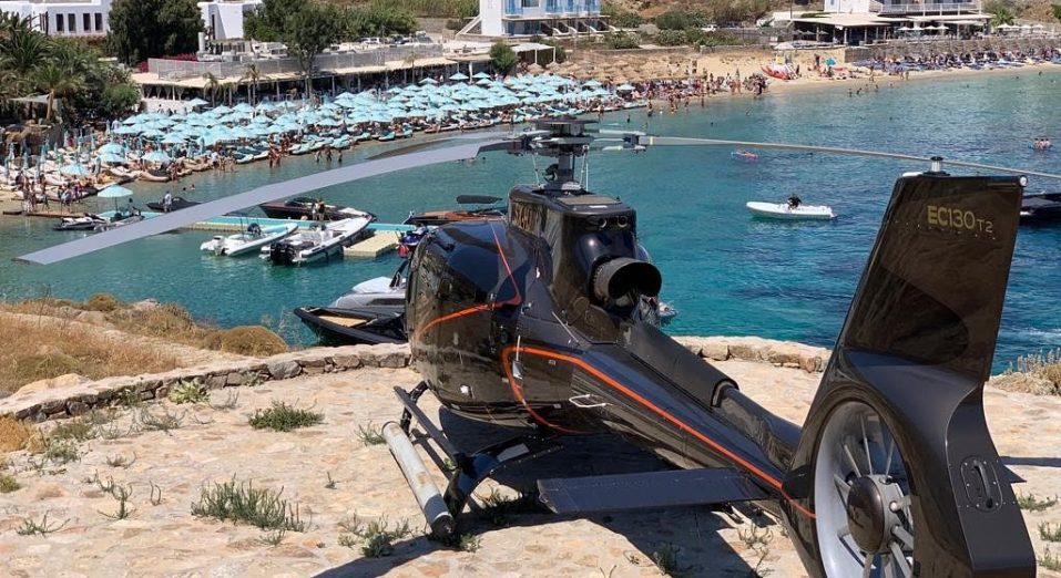 Mykonos private helicopter charter services