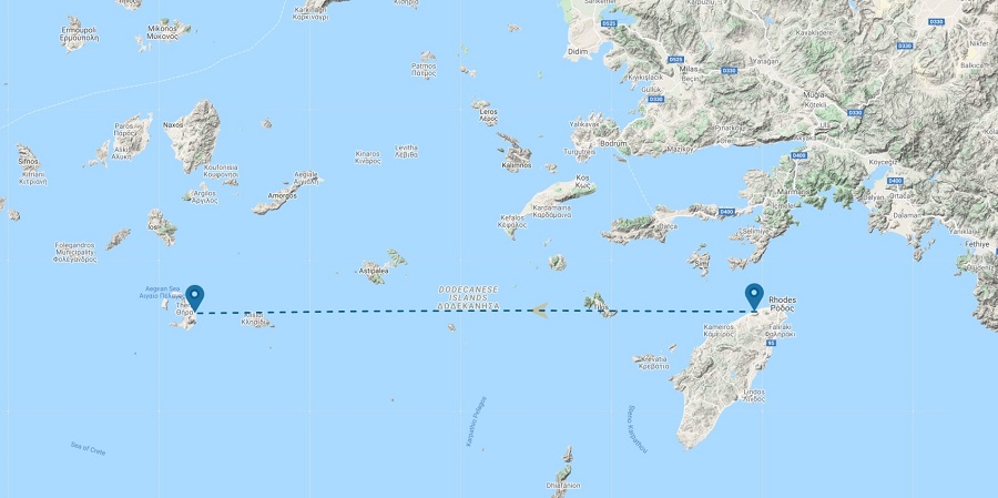 Rhodes to Santorini private jet charter - VIP flights