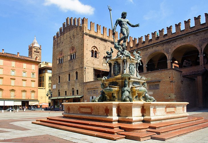 Bologna, Piazza Maggiore and Piazza del Nettuno