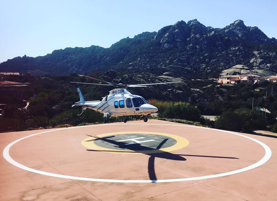 Porto Cervo private helicopter charter service