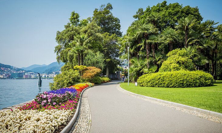 Lugano's Lakeside Parks and Promenade