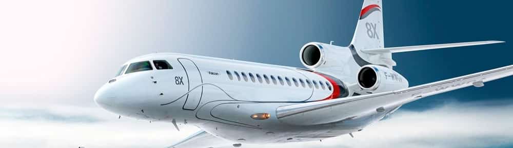 Dassault Falcon 8X private jet chartering