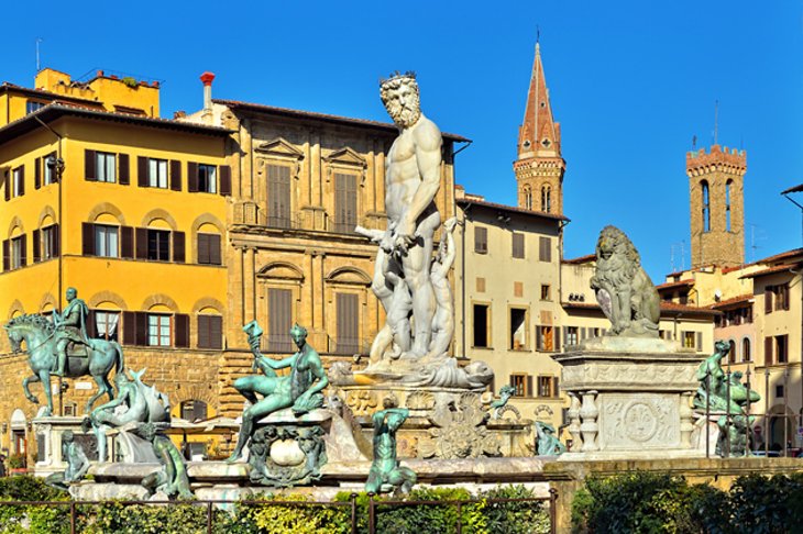 Florence, Piazza della Signoria and the Loggia dei Lanzi